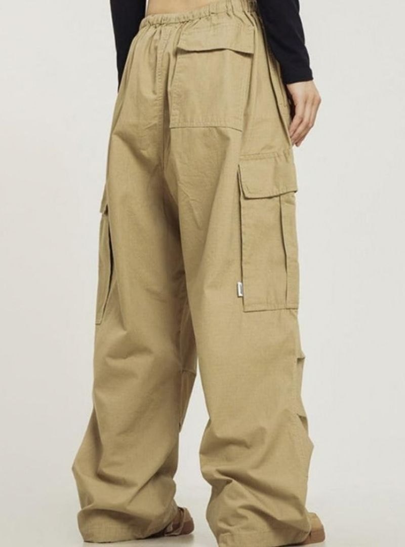 Ctb Women's Monochrome Baggy Cargo Pants - Harajuku Street Wear