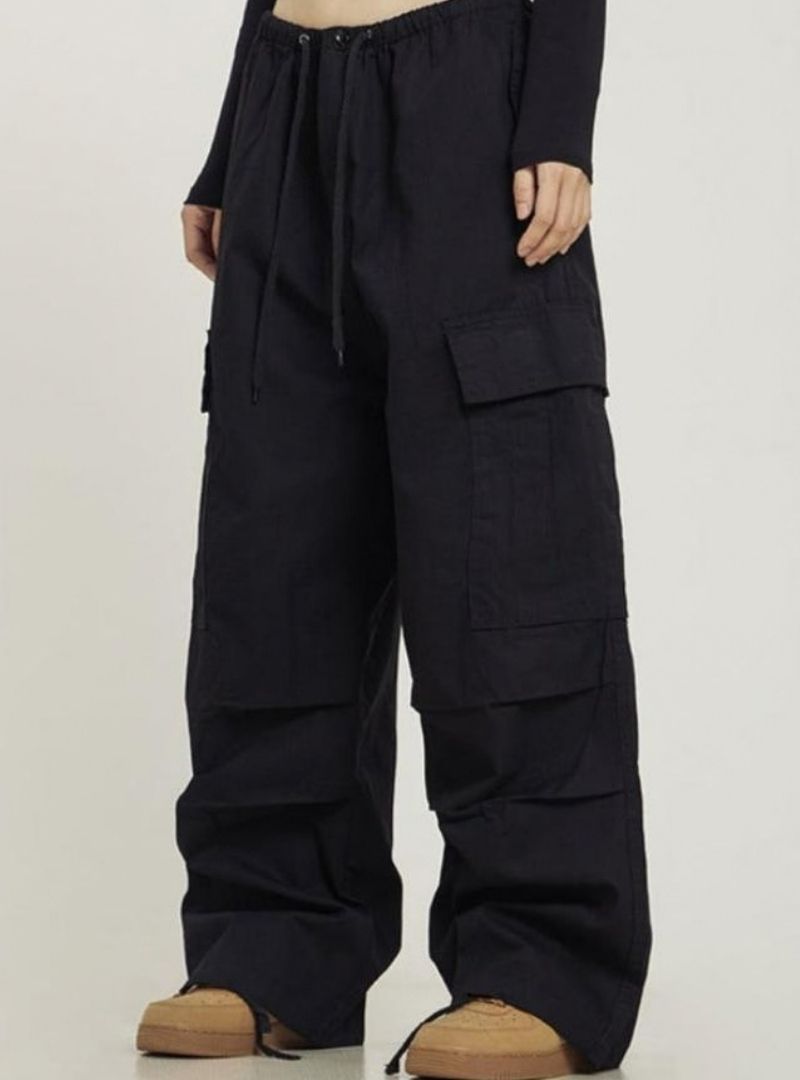 Ctb Women's Monochrome Baggy Cargo Pants - Harajuku Street Wear