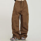 Ctb Women's Monochrome Baggy Cargo Pants - Harajuku Street Wear