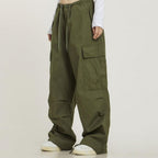 Ctb Women's Monochrome Baggy Cargo Pants - Harajuku Street Wear