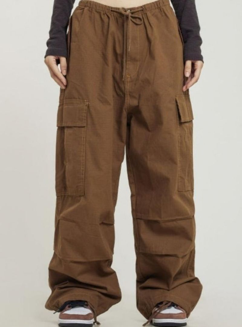 Ctb Women's Monochrome Baggy Cargo Pants - Harajuku Street Wear