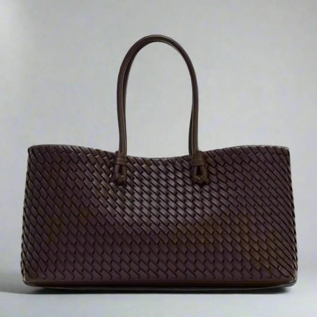 Daria - Women's Woven Leather Handbag
