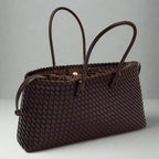Daria - Women's Woven Leather Handbag