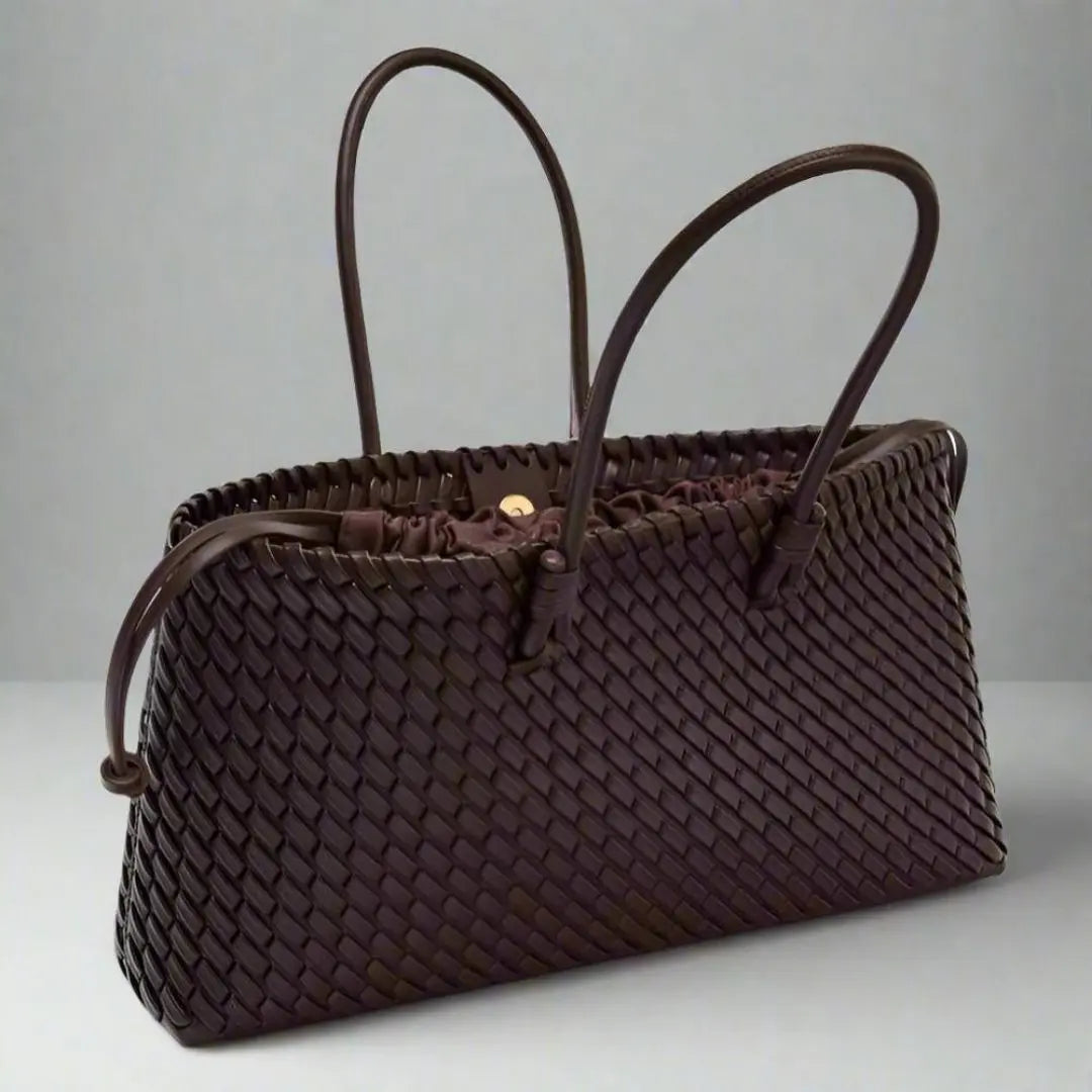 Daria - Women's Woven Leather Handbag