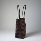 Daria - Women's Woven Leather Handbag