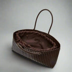 Daria - Women's Woven Leather Handbag
