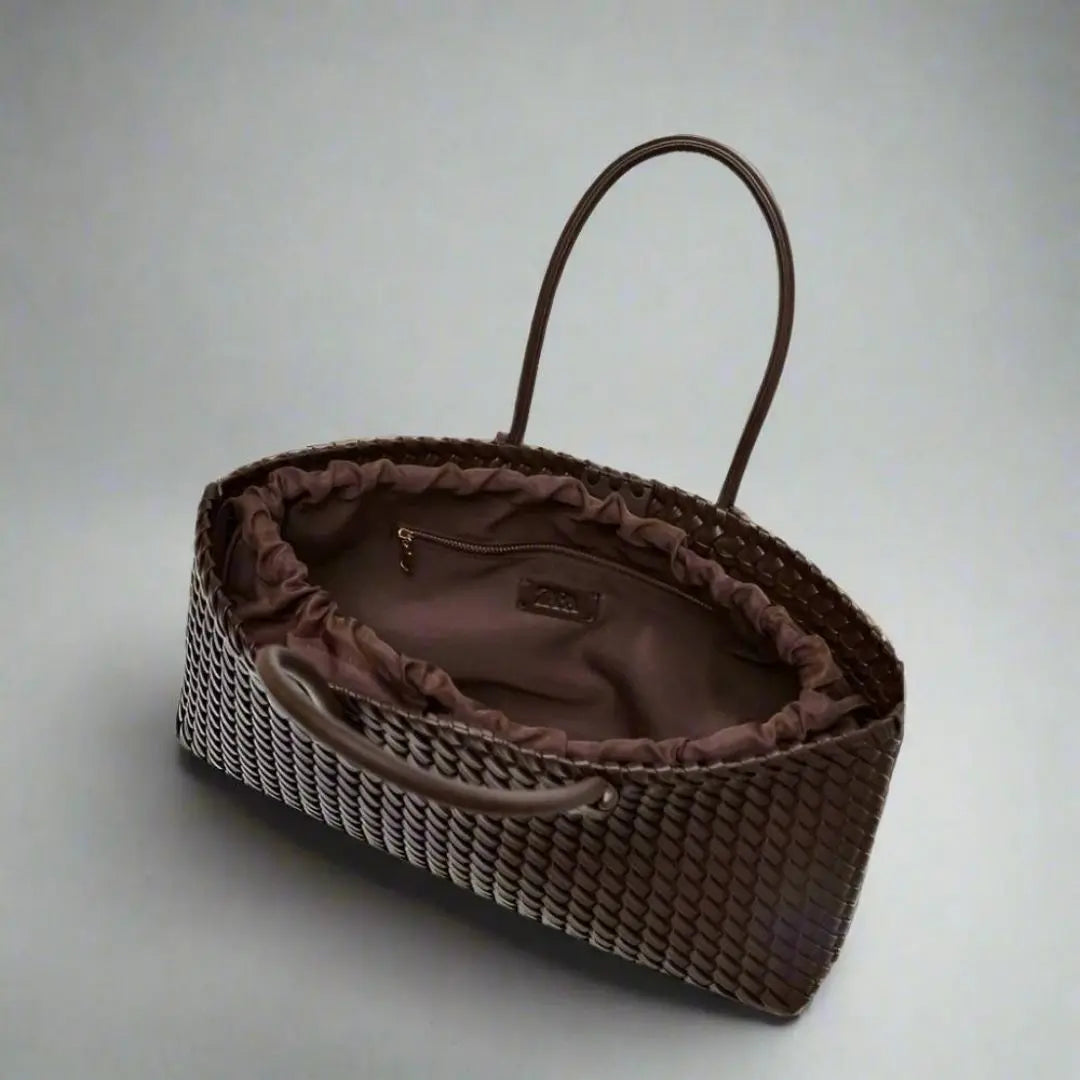 Daria - Women's Woven Leather Handbag
