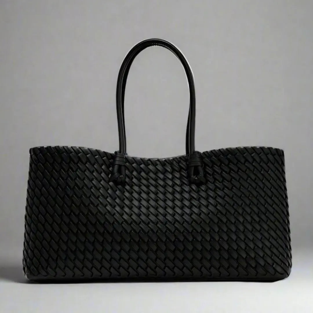 Daria - Women's Woven Leather Handbag