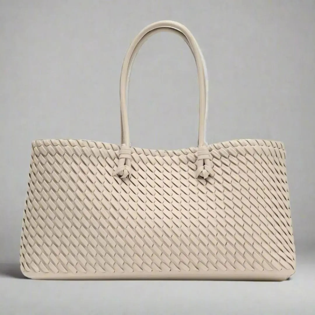 Daria - Women's Woven Leather Handbag