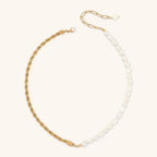 Avaria Dualia Gold Pearl Women's Necklace