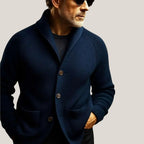Elliot - Men's Tailored Button-Front Knit Cardigan