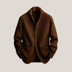 Elliot - Men's Tailored Button-Front Knit Cardigan
