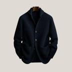 Elliot - Men's Tailored Button-Front Knit Cardigan