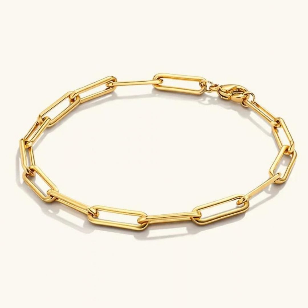 Avaria Eloise Gold Paperclip Women's Bracelet