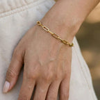 Avaria Eloise Gold Paperclip Women's Bracelet