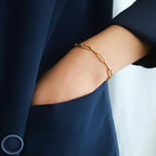 Avaria Eloise Gold Paperclip Women's Bracelet