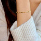 Avaria Eloise Gold Paperclip Women's Bracelet