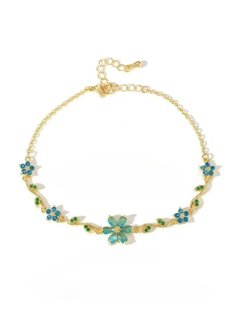 Flora Harmony Whimsical Luxury Charm Bracelet