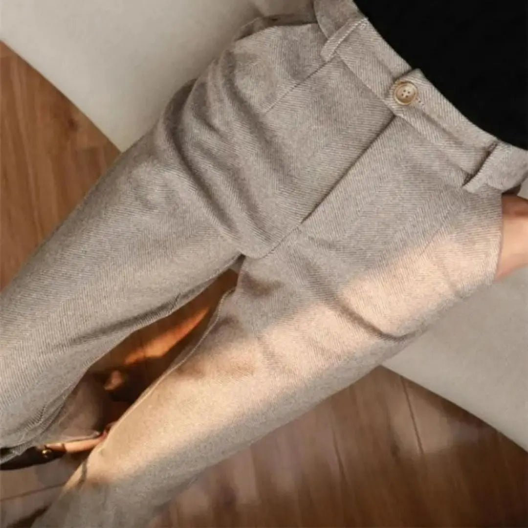 Harrow - Men's Herringbone Wool Trousers
