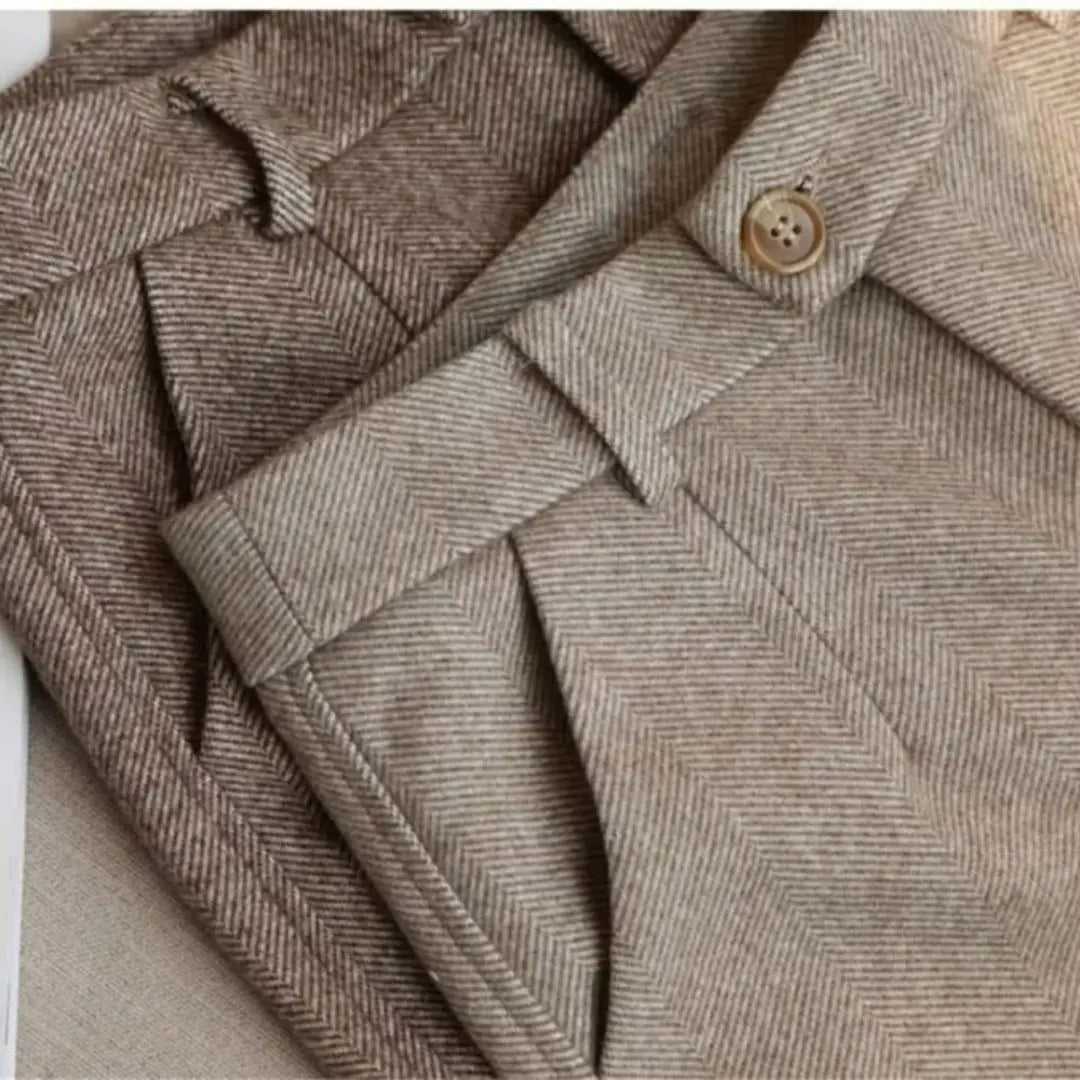 Harrow - Men's Herringbone Wool Trousers