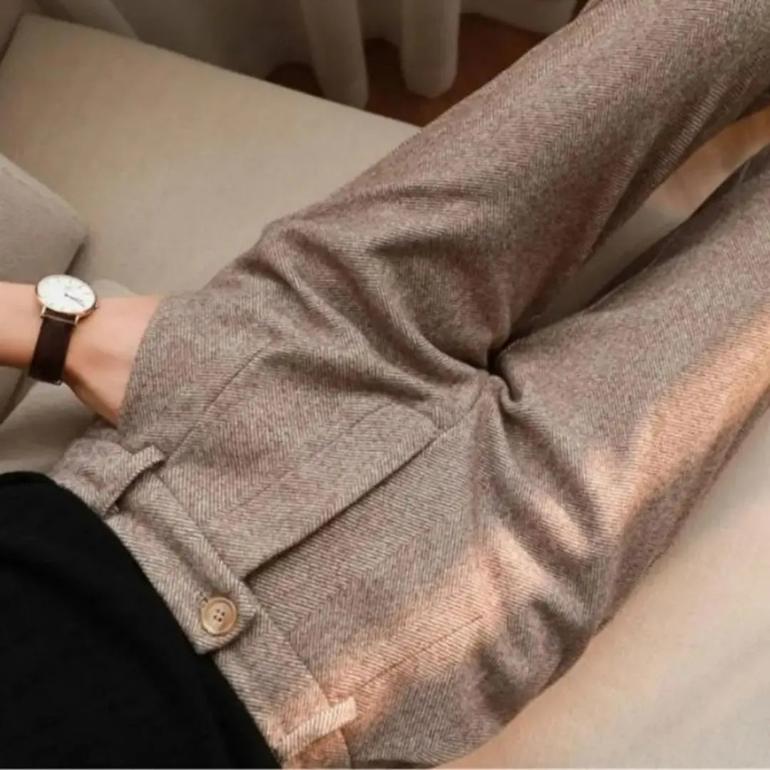Harrow - Men's Herringbone Wool Trousers