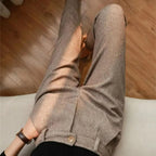 Harrow - Men's Herringbone Wool Trousers