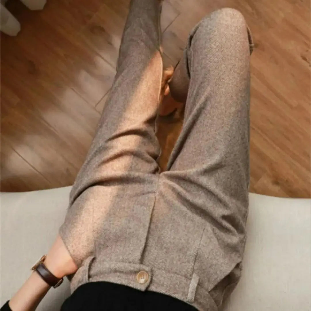 Harrow - Men's Herringbone Wool Trousers