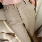 Harrow - Men's Herringbone Wool Trousers
