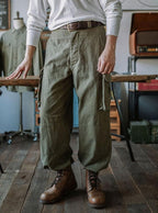 Men's Reproduction French Army M-47 Herringbone Twill Trousers