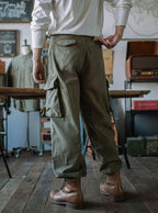 Men's Reproduction French Army M-47 Herringbone Twill Trousers