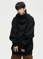 Exclusive Double Panel Men's Hooded Jacket - Harajuku Street Wear