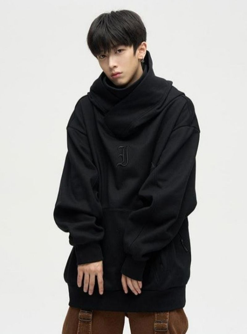 Exclusive Double Panel Men's Hooded Jacket - Harajuku Street Wear