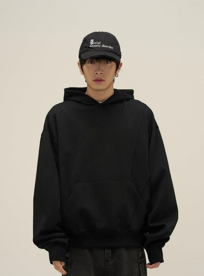 Exclusive Off Paneled Men's Hoodie - Harajuku Street Wear