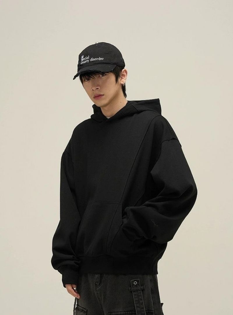 Exclusive Off Paneled Men's Hoodie - Harajuku Street Wear