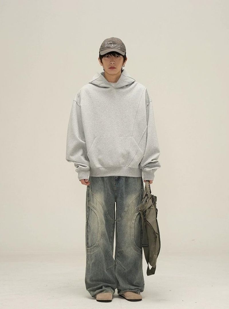Exclusive Off Paneled Men's Hoodie - Harajuku Street Wear