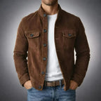 Jacob - Men's Classic Pocket Suede Jacket