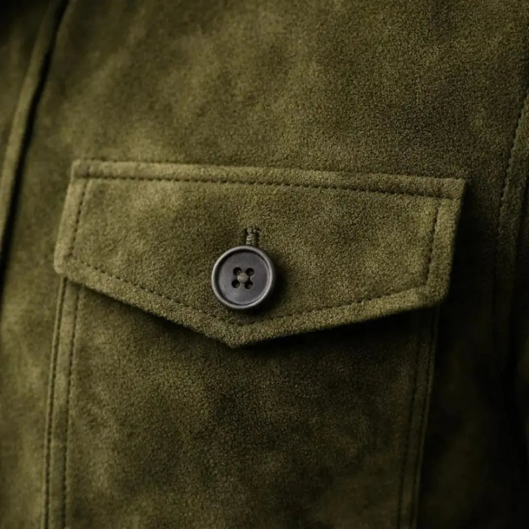 Jacob - Men's Classic Pocket Suede Jacket