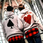 Card King & Queen Hoodies - Couple Choice