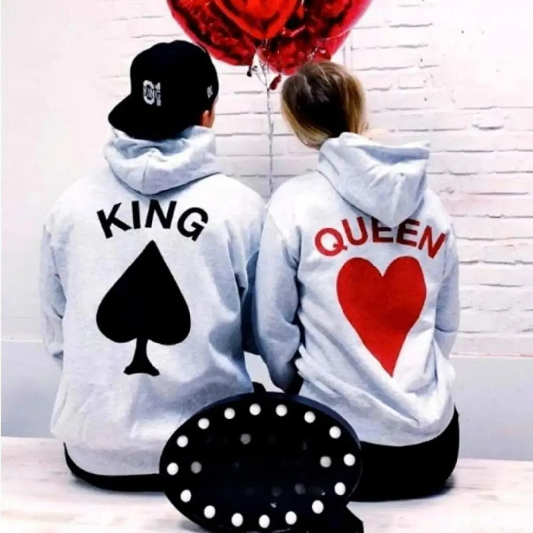 Card King & Queen Hoodies - Couple Choice