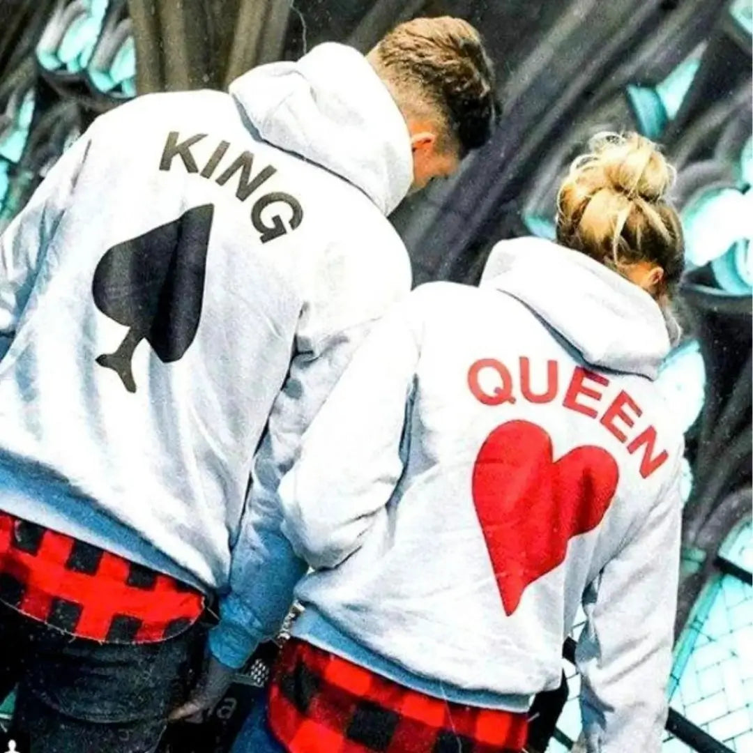 Card King & Queen Hoodies - Couple Choice