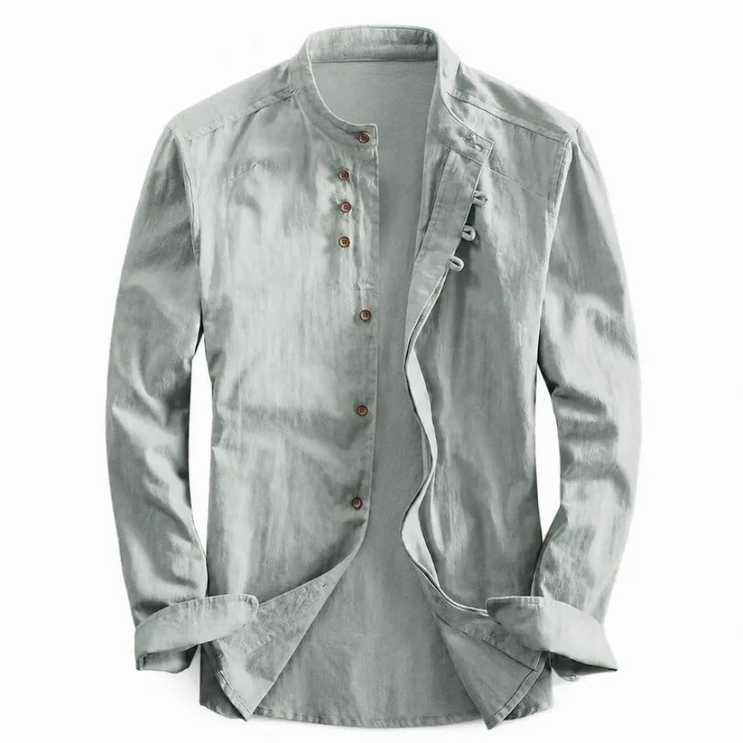 Kyoto - Men's Ultra Comfortable Band Collar Shirt