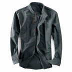 Kyoto - Men's Ultra Comfortable Band Collar Shirt