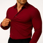 Marcivo - Men's Long Sleeve Classic Stretch Shirt