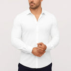 Marcivo - Men's Long Sleeve Classic Stretch Shirt