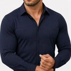 Marcivo - Men's Long Sleeve Classic Stretch Shirt