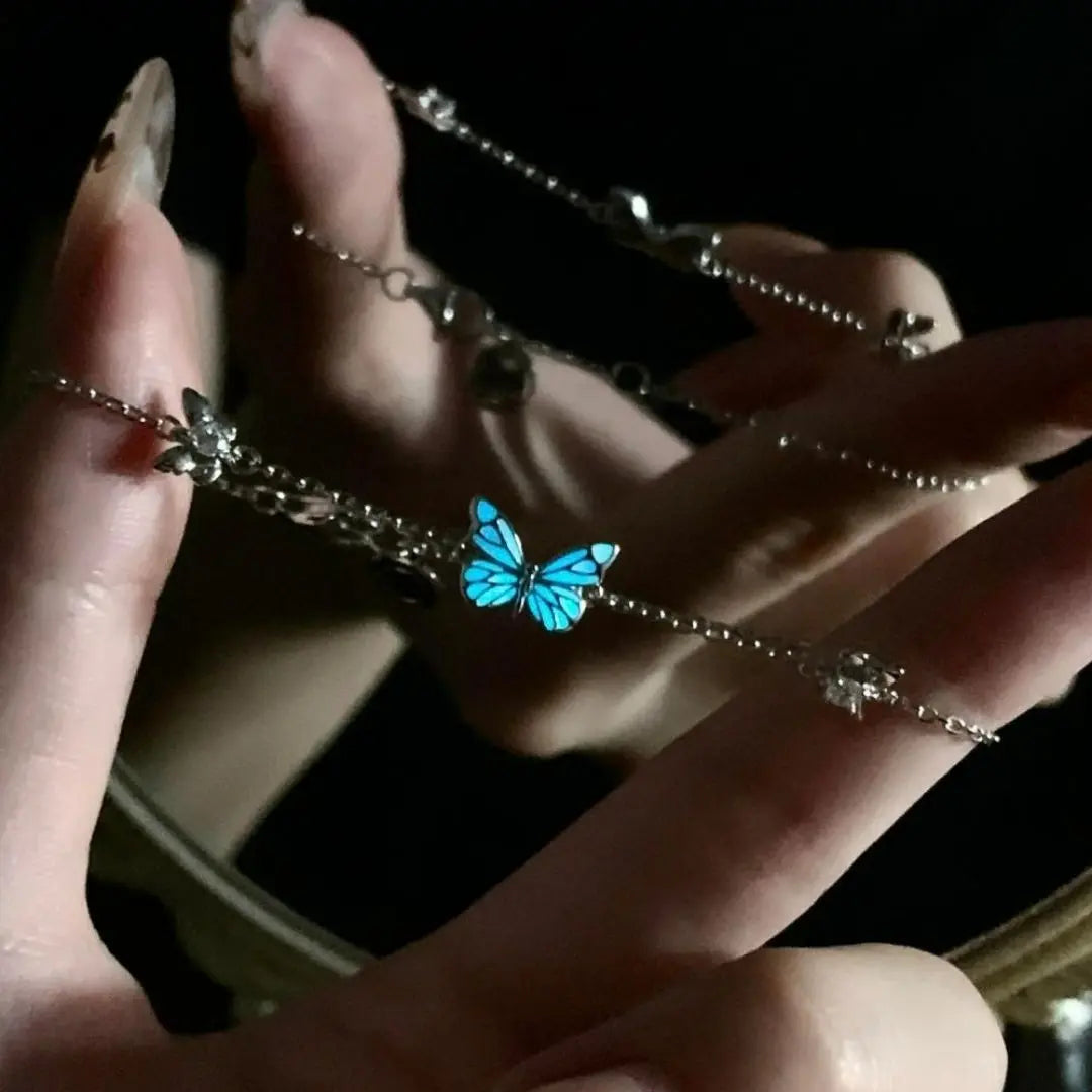 Luminous Dream Blue Butterfly Bracelet
