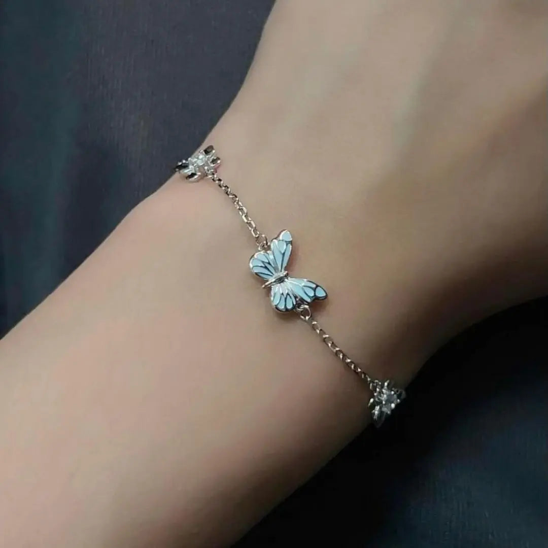 Luminous Dream Blue Butterfly Bracelet