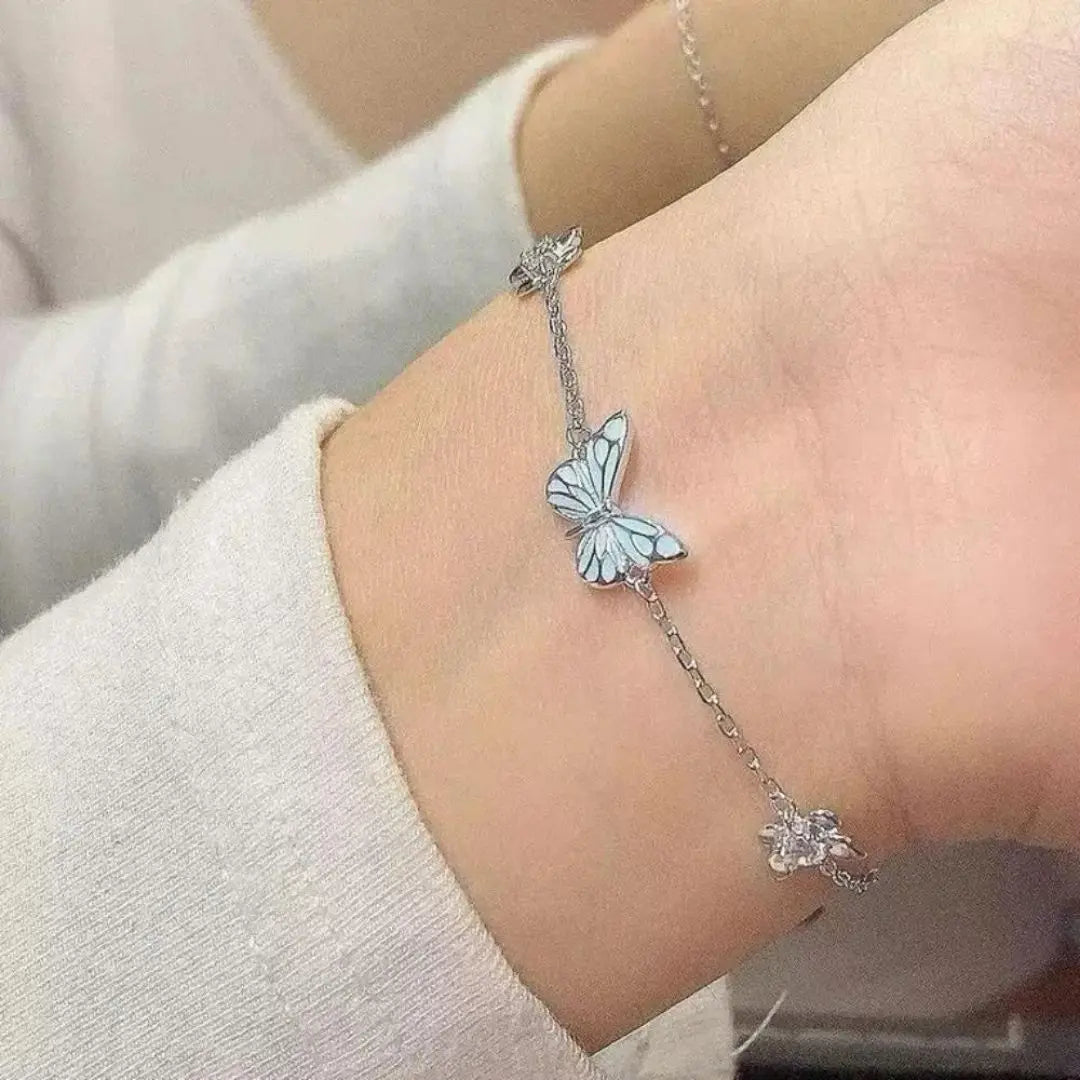 Luminous Dream Blue Butterfly Bracelet