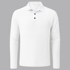 Lusso - Men's Ultra Comfortable Long Sleeve Polo Shirt