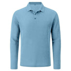 Lusso - Men's Ultra Comfortable Long Sleeve Polo Shirt